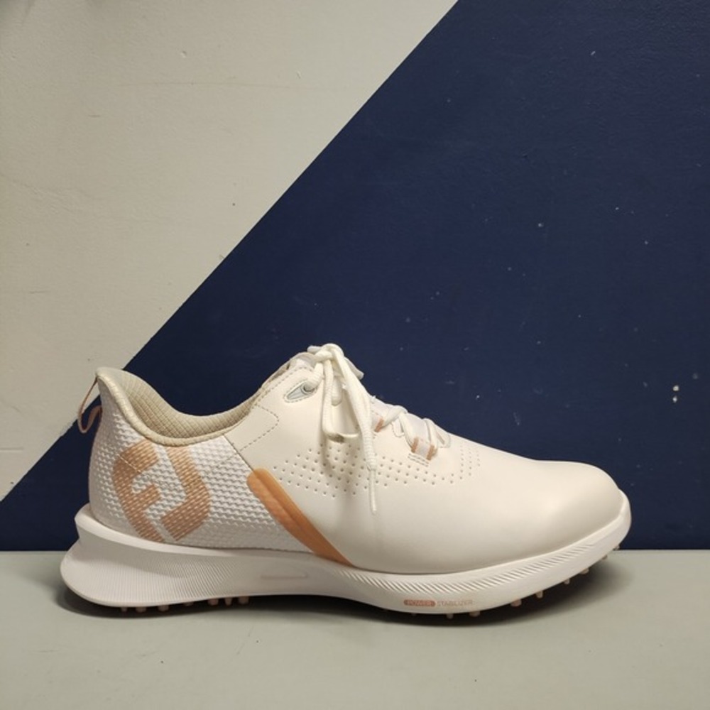 FootJoy FJ Fuel Spikeless Golf Shoes Womens US 10M White‎ Pink Lace Up 92378 EUC - Picture 9 of 13